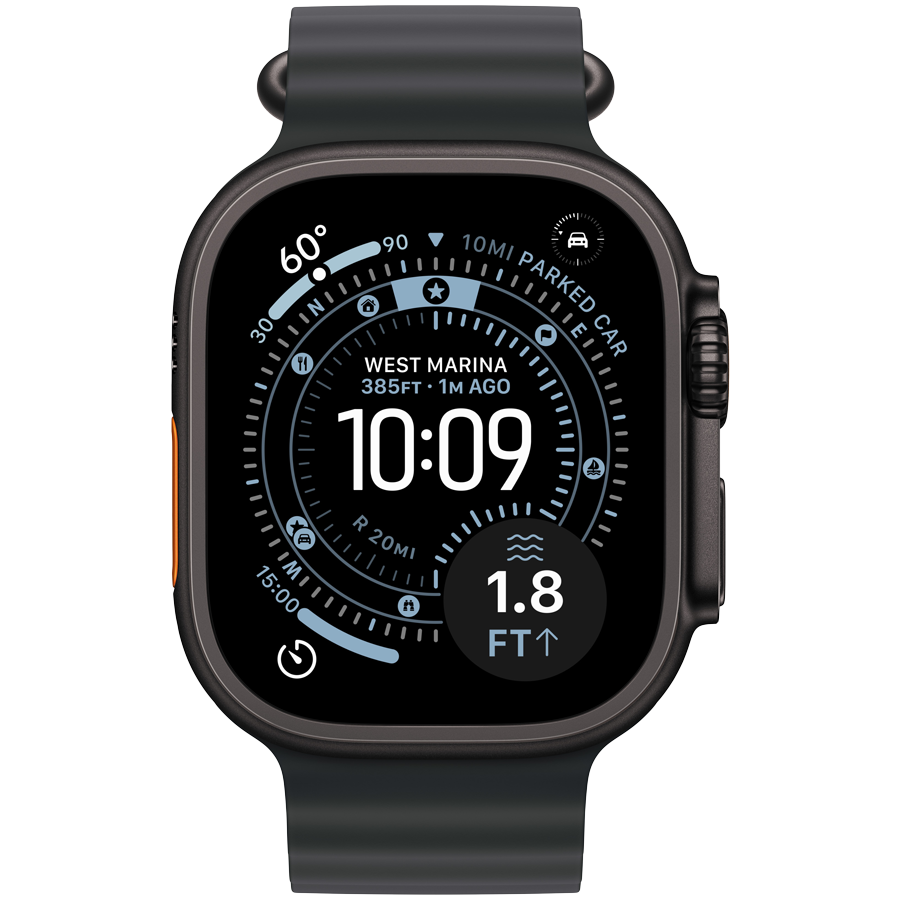 Apple Watch Ultra 3 GPS + Cellular 49 mm — tytan czarny / pasek Ocean czarny