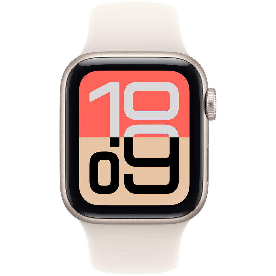Apple Watch SE 3 GPS 40 mm — aluminium księżycowa poświata / pasek sportowy, M/L