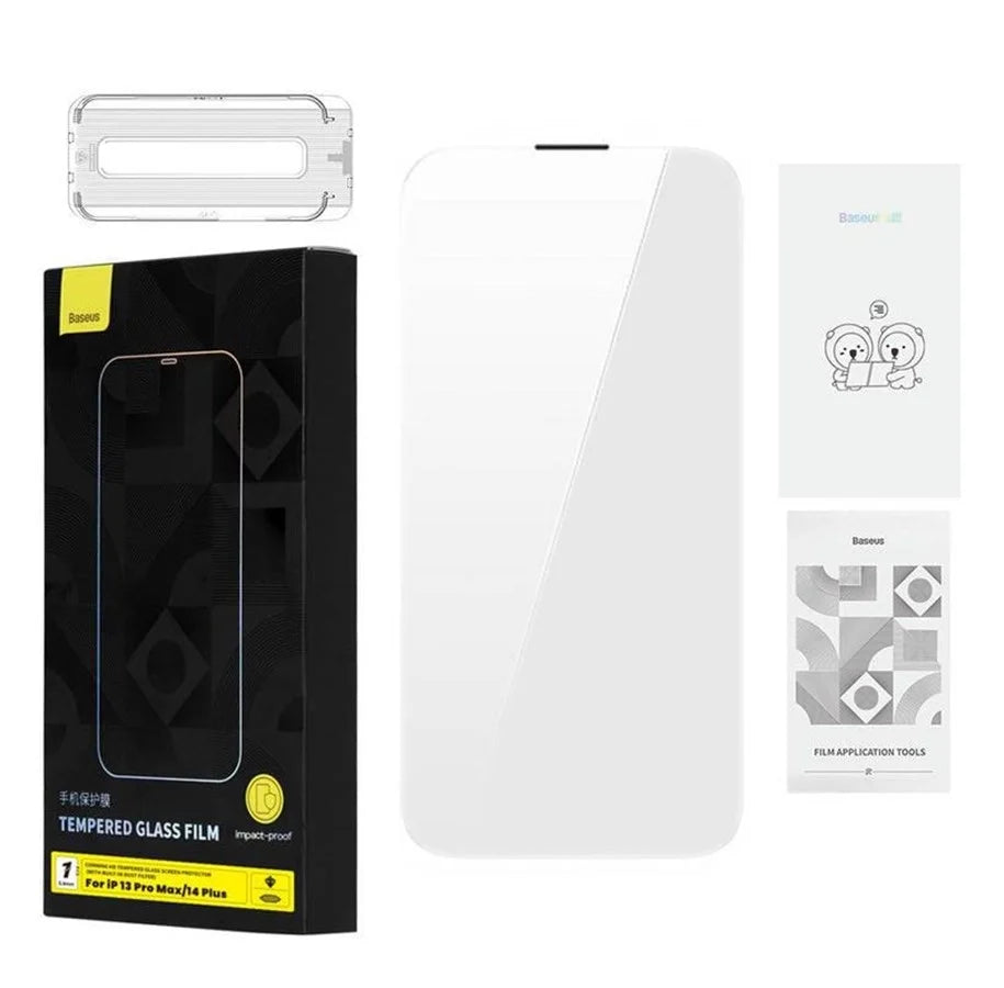 Baseus Glass Screen Protector for iPhone 13 Pro Max/14 Plus 0.4mm, Clear