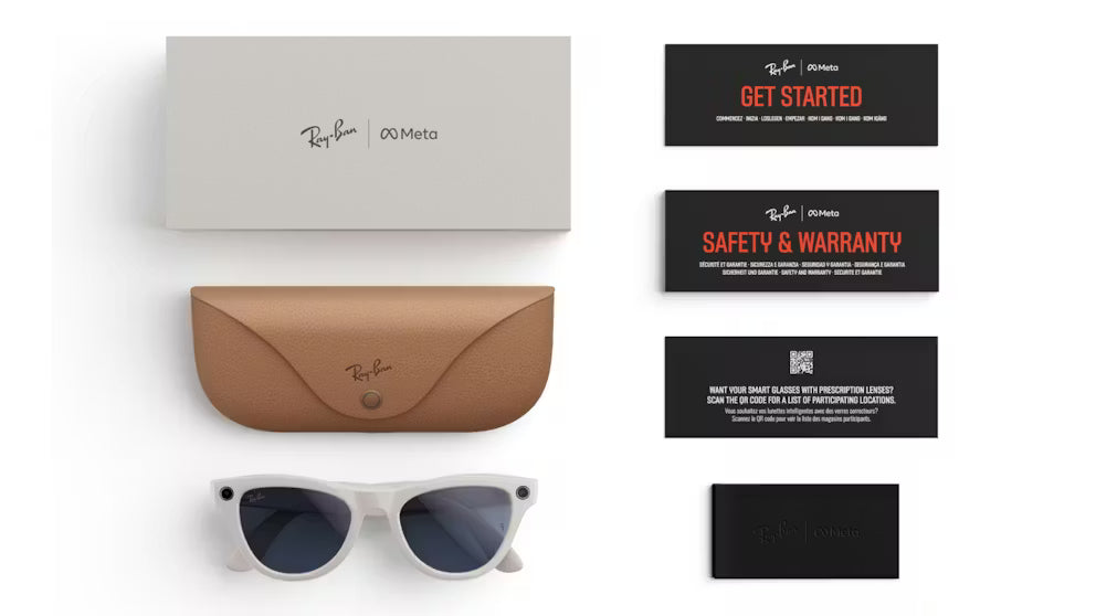 OKULARY RAY-BAN | META SKYLER S52 Shiny Chalky Grey Frame