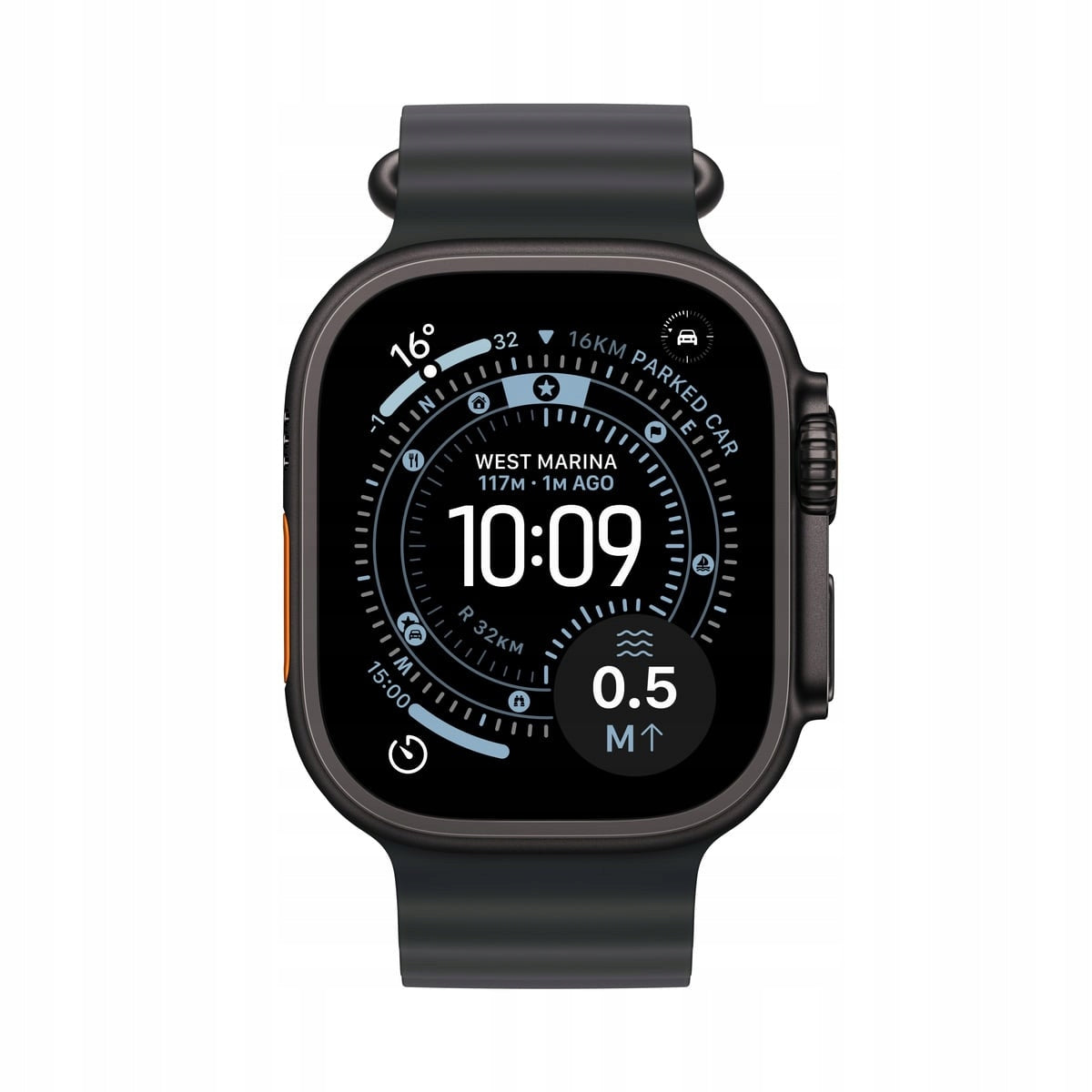 Apple Watch Ultra 3 Tytan czarny 49mm z paskiem Ti Ocean