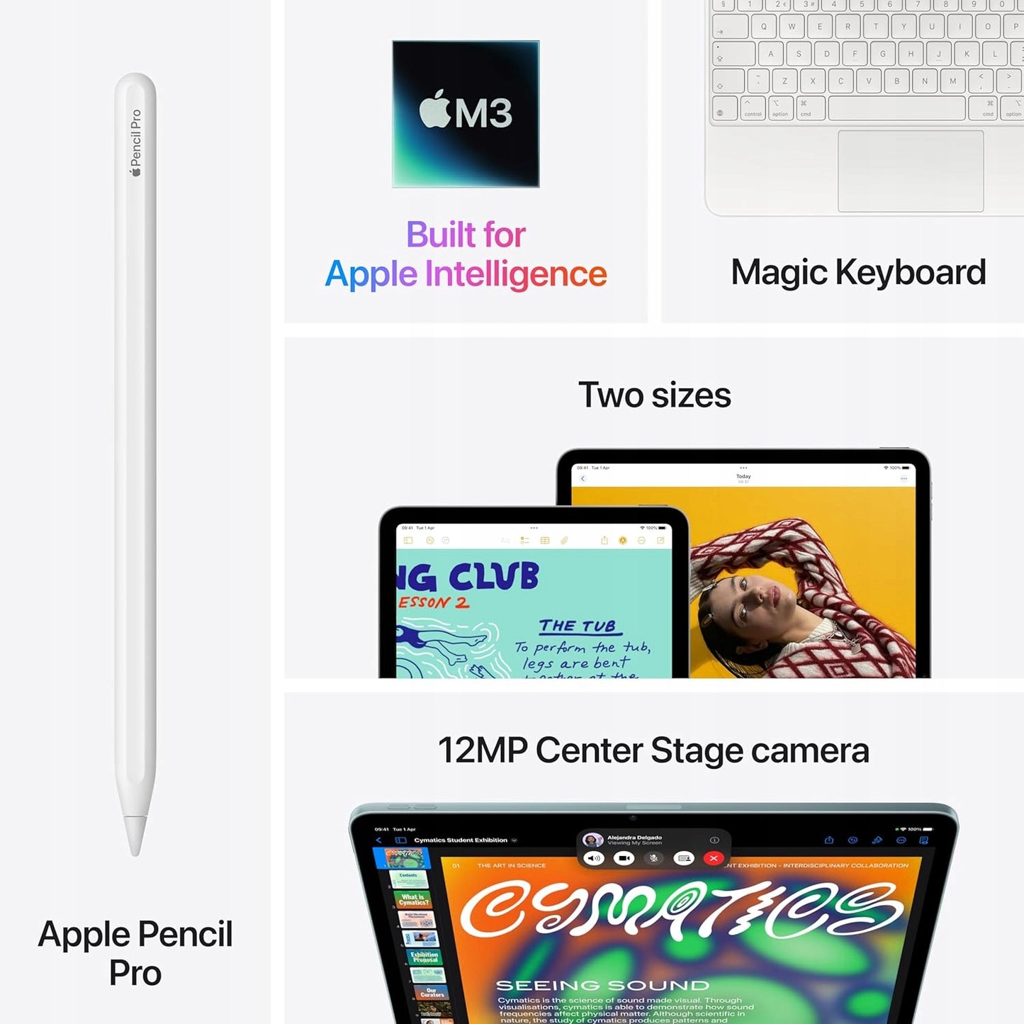 Apple iPad Air 11" M3 128GB WI-FI Księżycowa Poświata