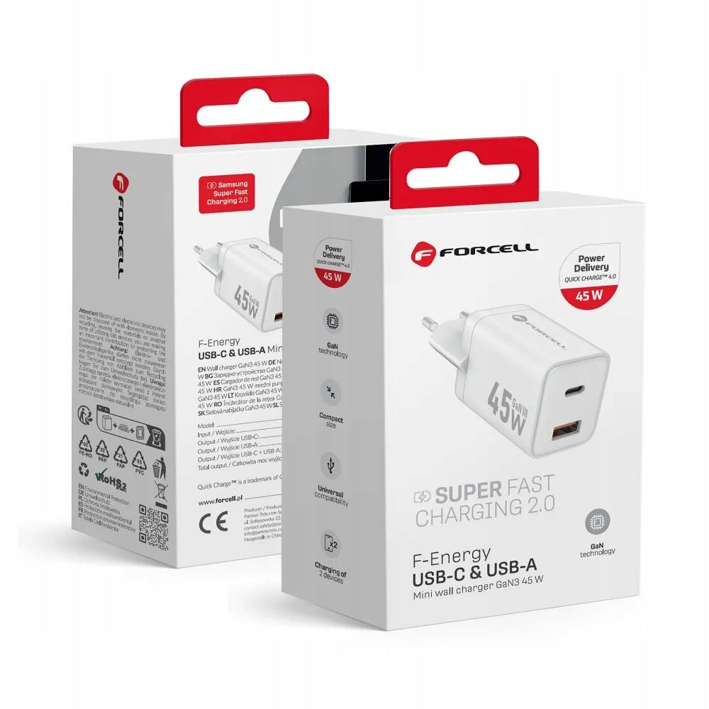 Ładowarka Forcell GaN 45W