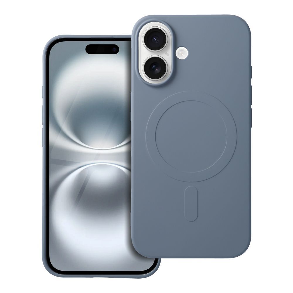 Etui Silicone Mag Cover z MagSafe do iPhone 16 – jasnoniebieskie