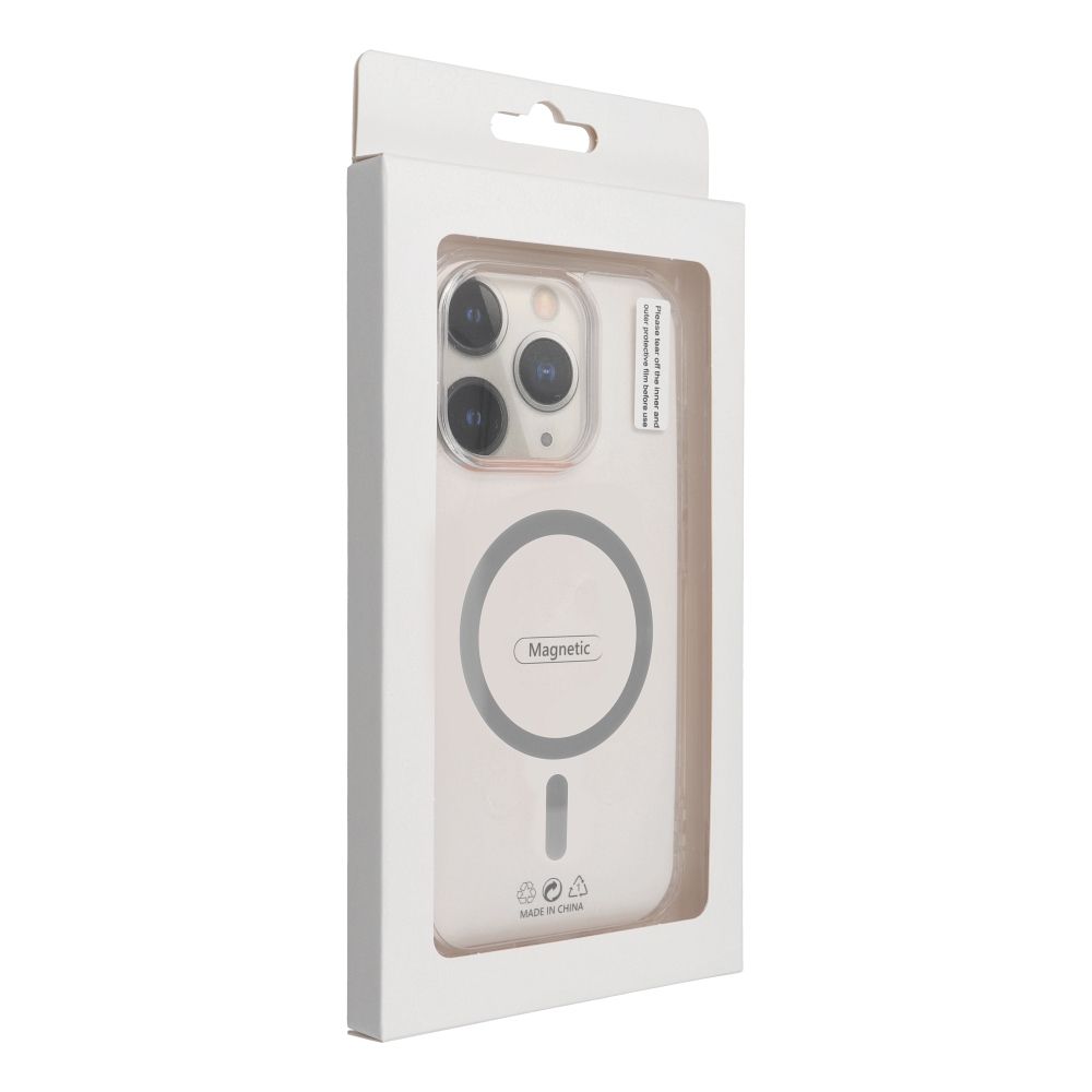 Drop Glue Colorful Ring Mag Cover kompatybilny z MagSafe pasuje do IPHONE 16 PRO MAX szary