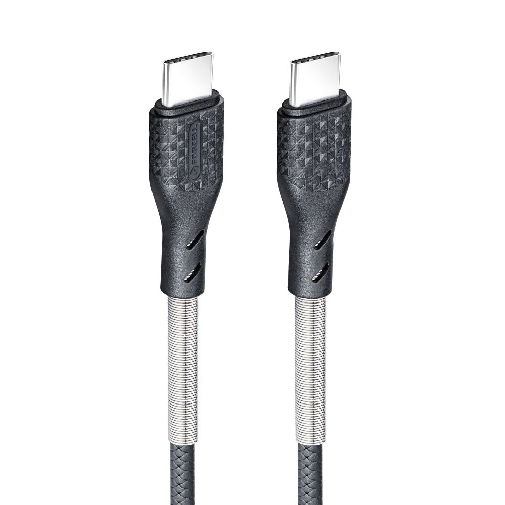 Kabel Forcell F-Energy Carbon USB-C – USB-C 1 m, 100 W – czarny