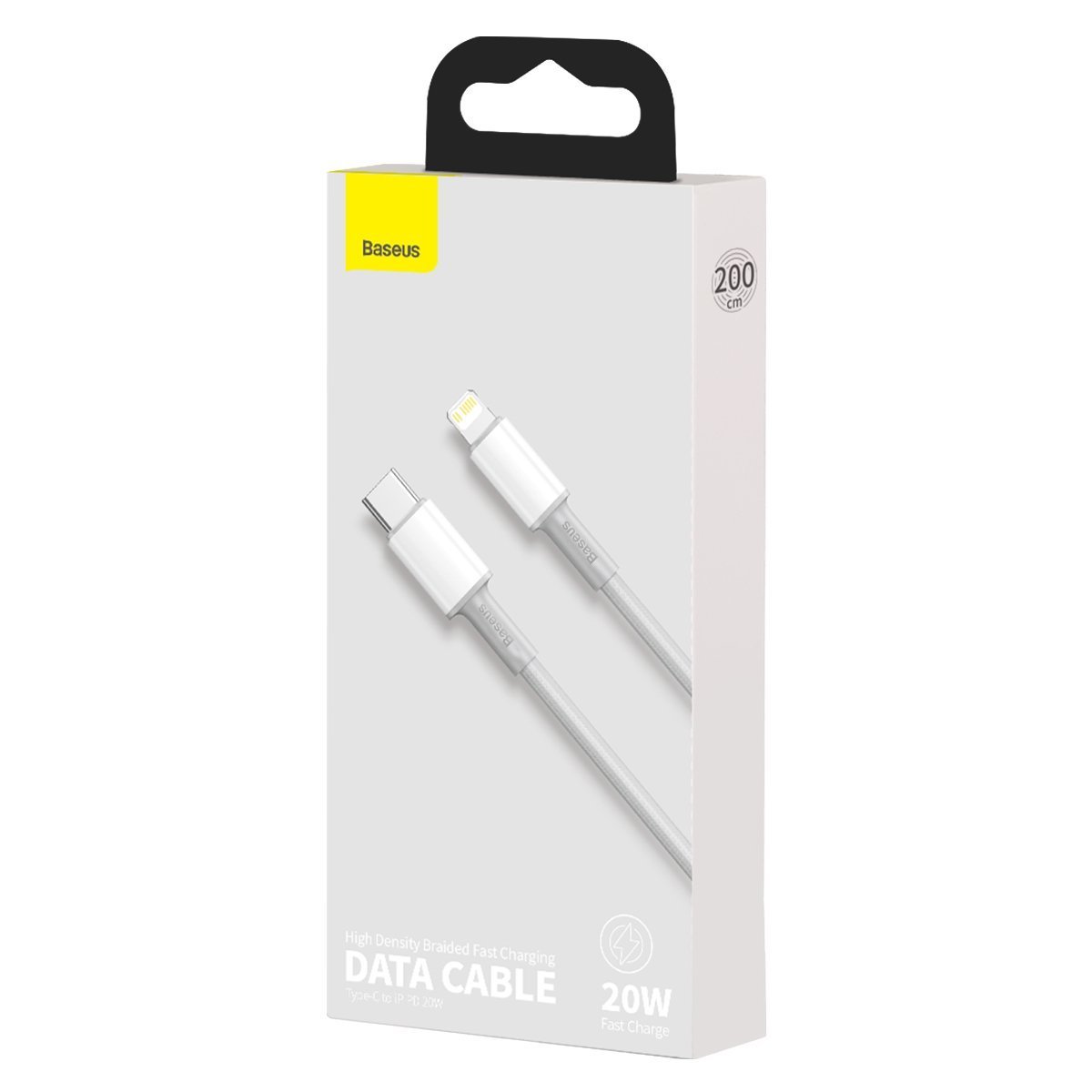 Kabel Baseus High Density Braided USB-C na Lightning 2 m – opakowanie