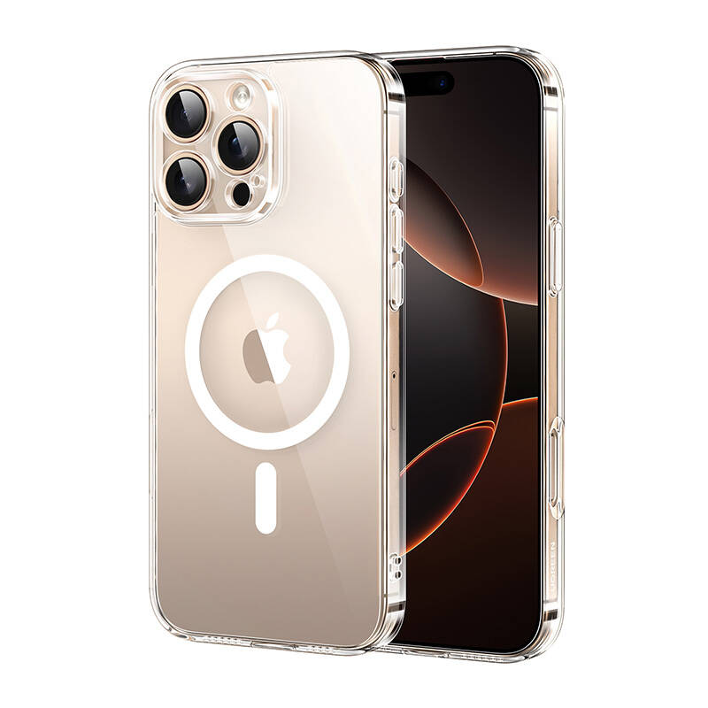 Etui magnetyczne MagSafe Ugreen CA112 do iPhone 16 Pro/16Pro Max, nieżółknące (przeźroczyste)