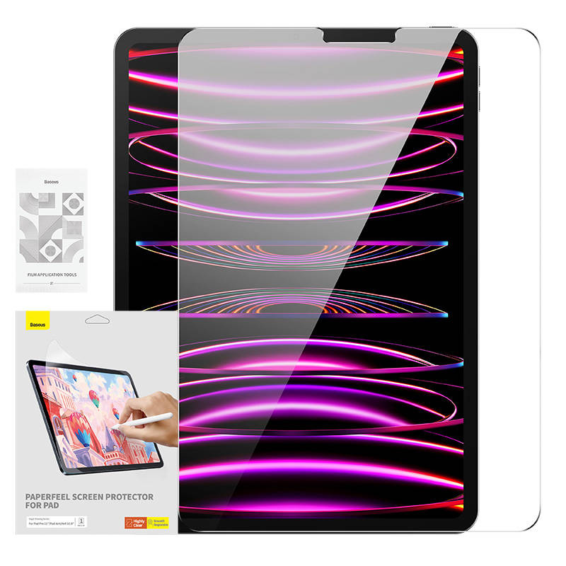 Folia na ekran Baseus Paperfeel do Pad Pro (2018/2020/2021/2022) 12.9″, Clear