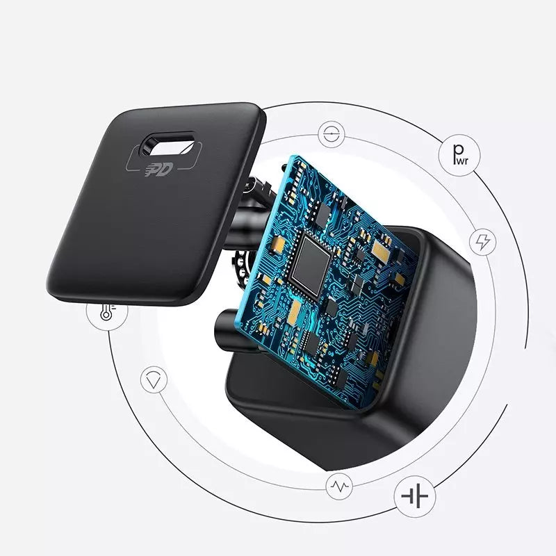 Joyroom mała szybka ładowarka USB Typ-C 25W wtyczka EU czarny (L-P251)