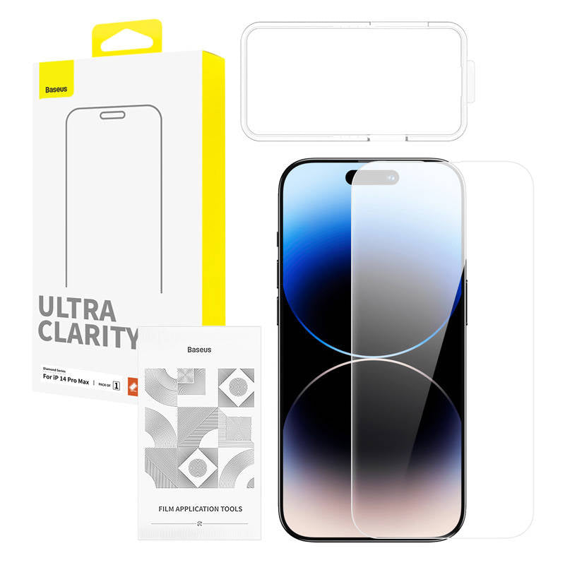 iPhone 14 Pro Max Baseus OS Diamond Series HD Tempered Glass (Clear)