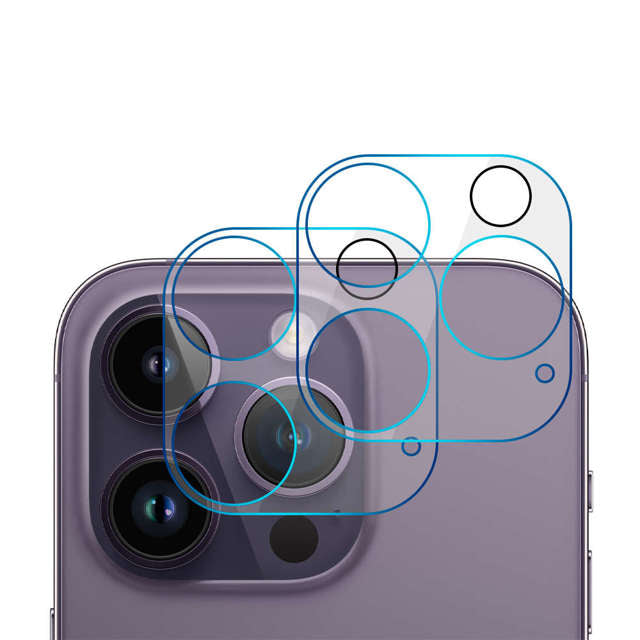 2x Alogy Glass Camera Lens Protector for Apple iPhone 14 Pro/ 14 Pro Max