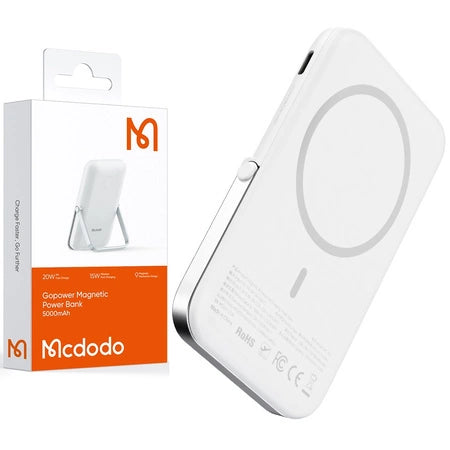 Magnetic Power Bank Magsafe Mcdodo MC-7051 20W, 5000mAh (white)