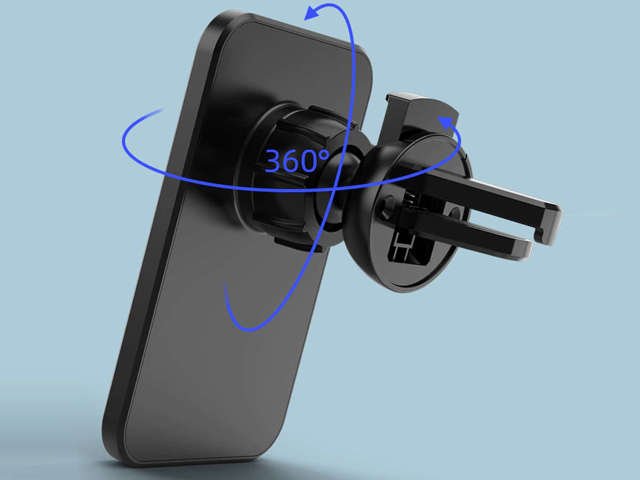 Alogy MagSafe Qi Car Charger Holder for Grid/Board 15W + USB Charger - USB-C