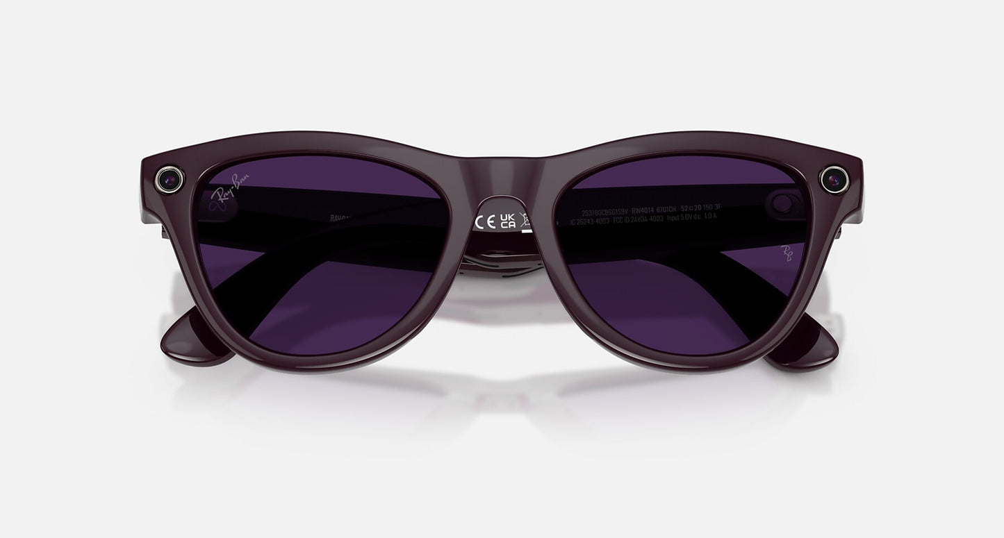 Ray-Ban Meta Skyler (Gen 2) — Shiny Mystic Violet / Transitions Amethyst — RW4014