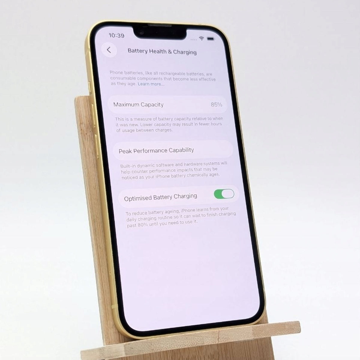 Apple iPhone 14 128 GB żółty | Outlet, Bateria 85%