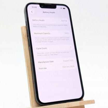 Apple iPhone 16e 128 GB Black | 100% Battery | Outlet, 100% Battery