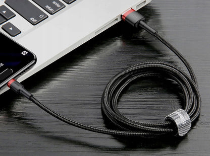 Baseus Cafule 3A USB to USB-C Cable 0.5m (Red-Black)