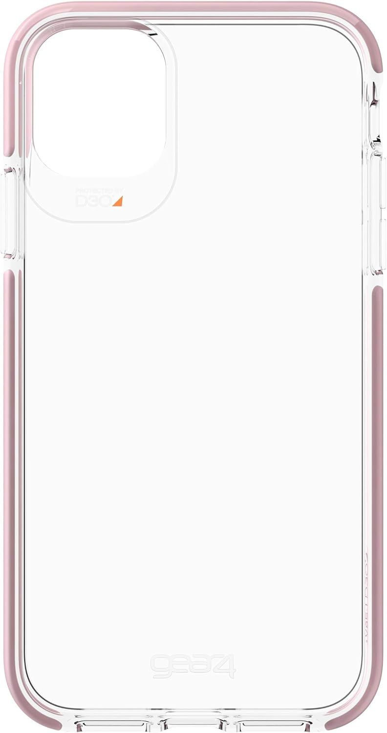 Etui Gear4 Piccadilly do iPhone – przezroczyste, ochrona D3O – iPhone 11 Pro Max / Różowe złoto