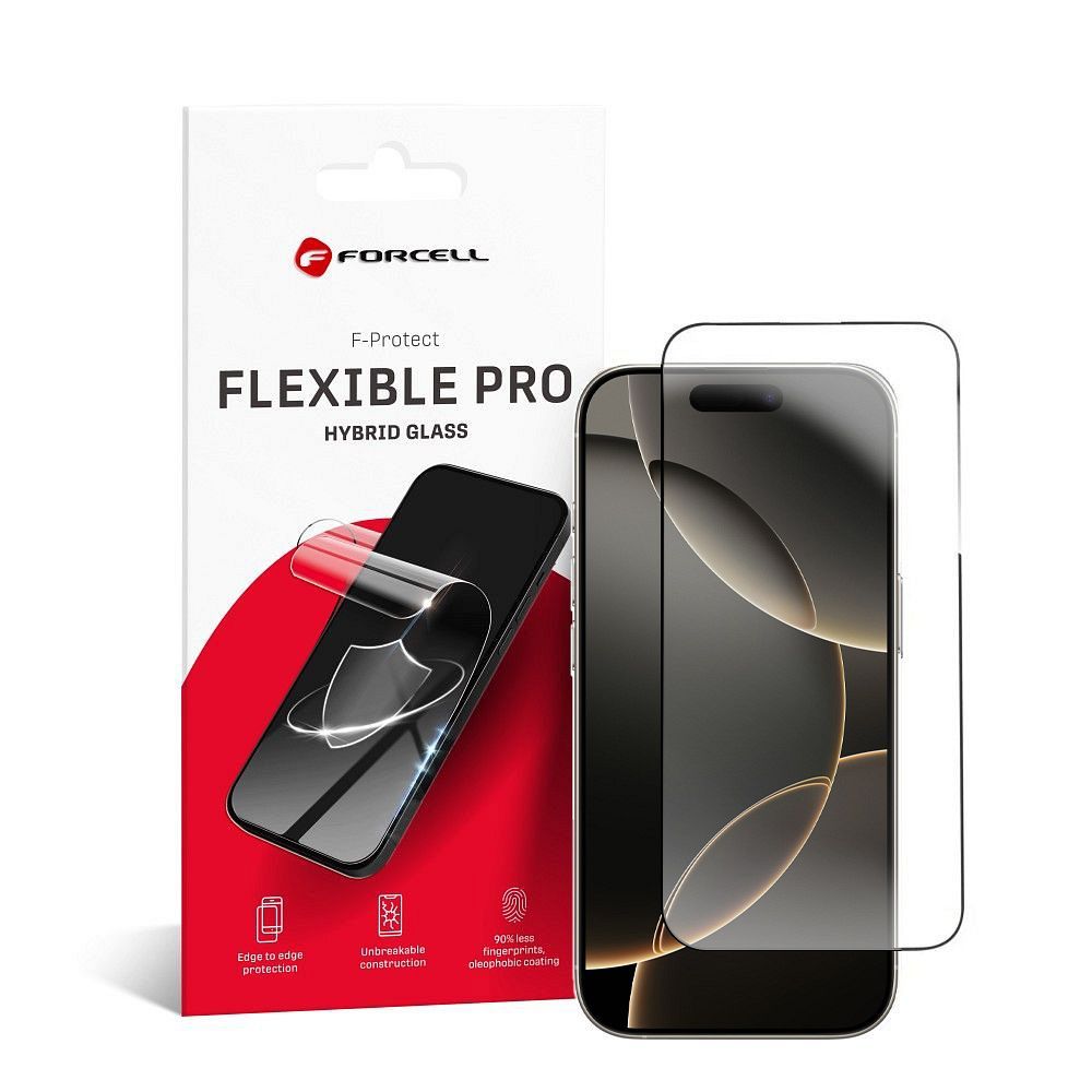 Szkło hybrydowe 5D Forcell Flexible do iPhone