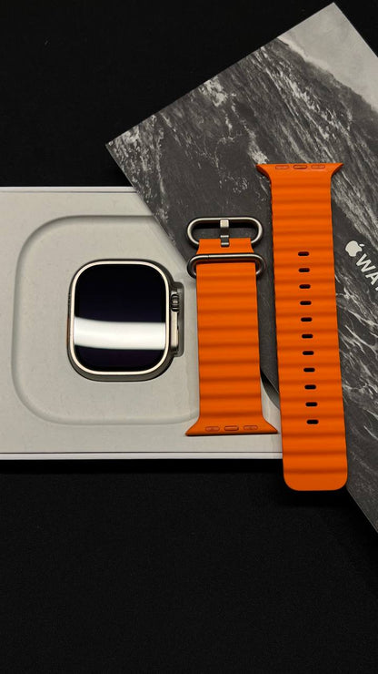 Apple Watch Ultra 2  With Orange Ocean Band