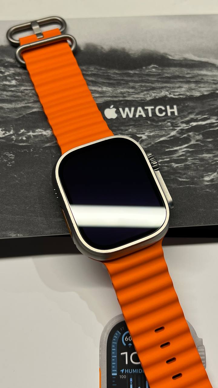 Apple Watch Ultra 2  With Orange Ocean Band