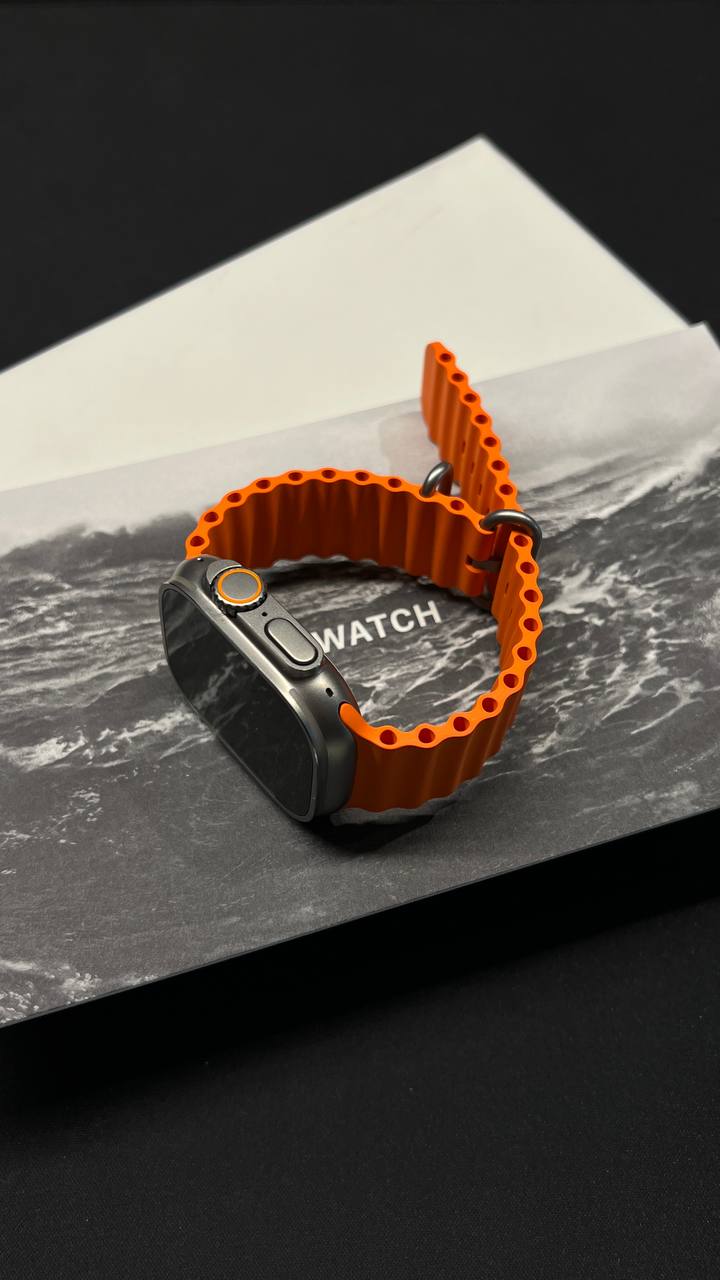 Apple Watch Ultra 2  With Orange Ocean Band