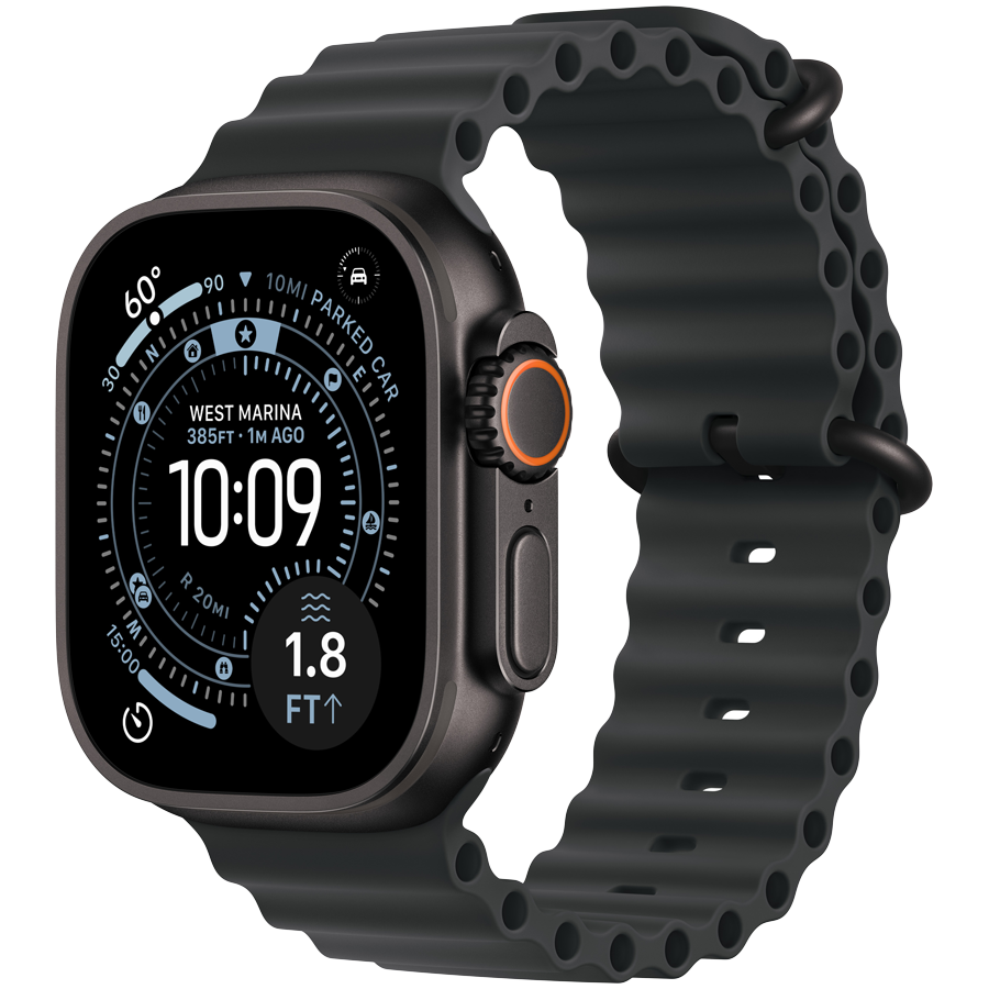Apple Watch Ultra 3 GPS + Cellular 49 mm — tytan czarny / pasek Ocean czarny