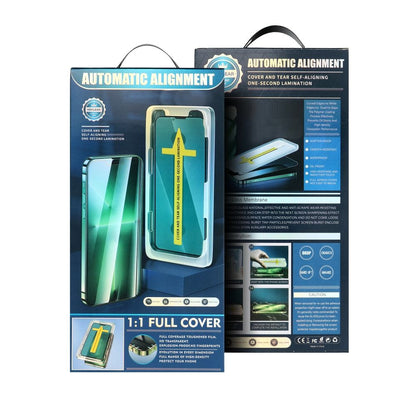 5D Full Glue Tempered Glass - do iPhone 16 Pro Max / 17 Pro Max czarny + aplikator