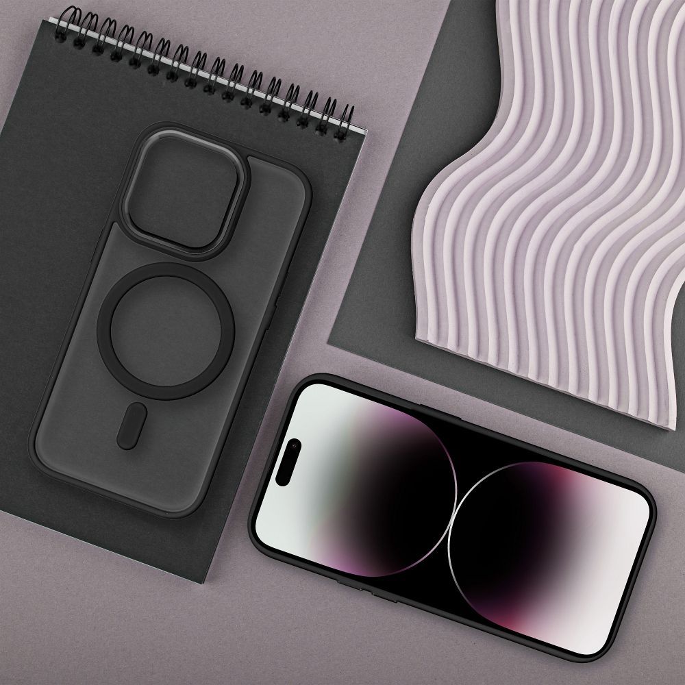 Futerał MATTE MAG COVER kompatybilny z MagSafe do IPHONE - czarny