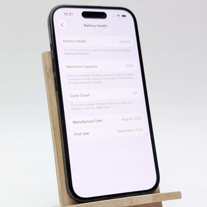 Apple iPhone 15 128GB Czarny | bateria 100% | Outlet, Bateria 100%