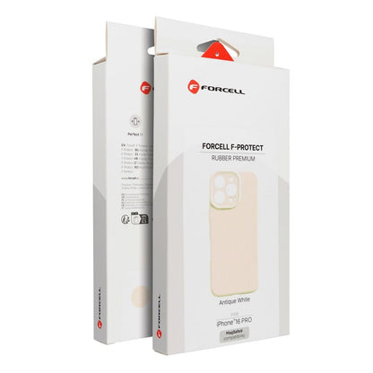 Etui na iPhone Forcell F-Protect Rubber Premium zgodny z MagSafe antique - White 0INT