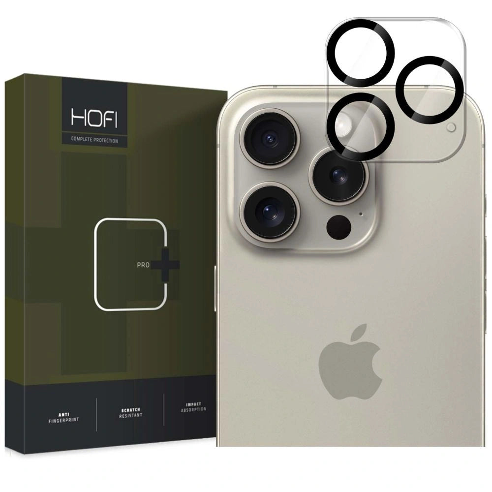 Szkło na aparat Hofi Cam Pro+ do iPhone – przezroczyste – iPhone 16 Pro / 16 Pro Max