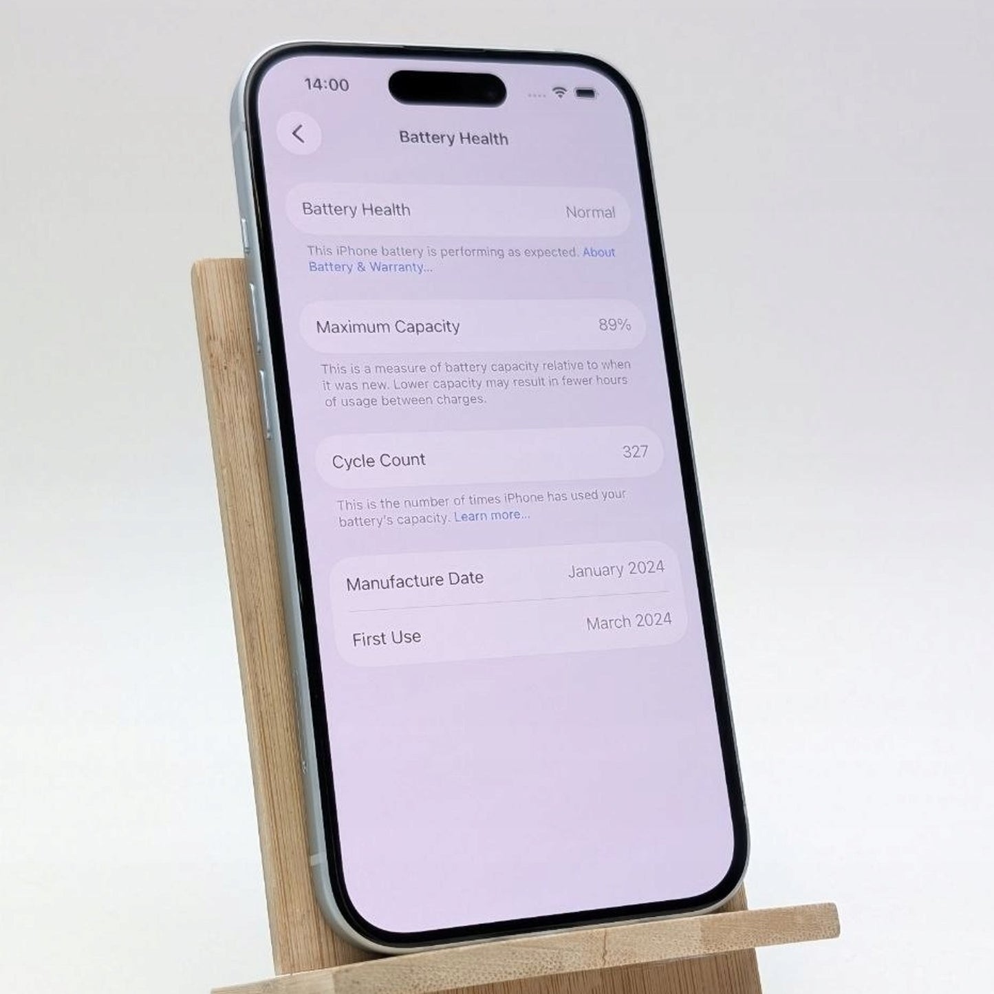 Apple iPhone 15 128 GB niebieski | Outlet, Bateria 89%