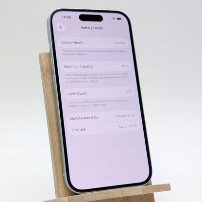 Apple iPhone 15 128 GB niebieski | Outlet, Bateria 89%
