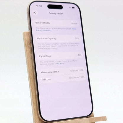 Apple iPhone 16 Pro 128GB Tytan Pustynny | Outlet, Bateria 90%