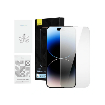 Szkło prywatyzujące Baseus Crystal do iPhone 14 Pro Max – 2 szt. z zestawem do montażu