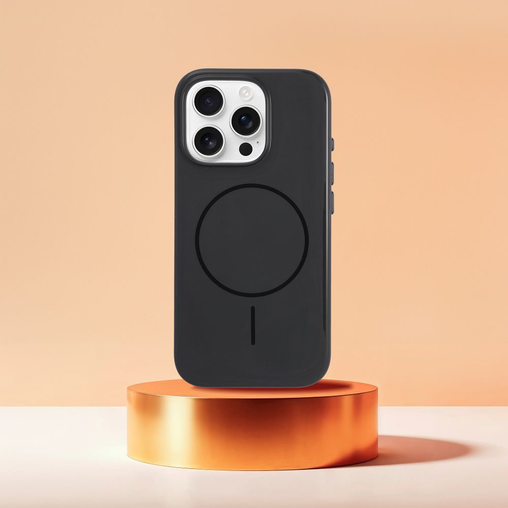 Etui na iPhone 16 PRO MAX Premium Glossy Mag Cover zgodny z MagSafe i Camera Control button czarne