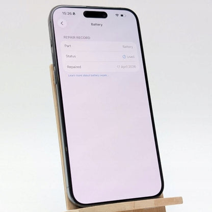 Apple iPhone 15 Pro Max 512GB czarny | eSIM | bateria 100% | Outlet, Bateria 100%