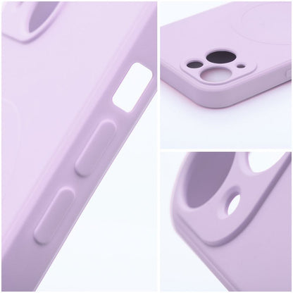 Futerał SILICONE MAG COVER kompatybilny z MagSafe do IPHONE 17 Pro Max różowy