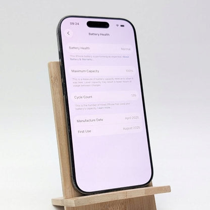 Apple iPhone 16 Pro 128 GB Tytan Czarny | eSim | bateria 100% | Used, Bateria 100%