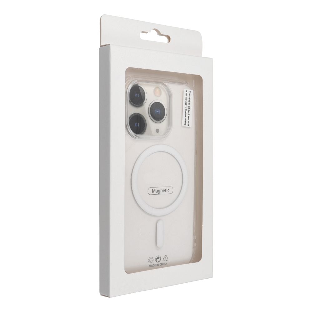 Drop Glue Colorful Ring Mag Cover kompatybilny z MagSafe pasuje do IPHONE 17 Pro Max biały