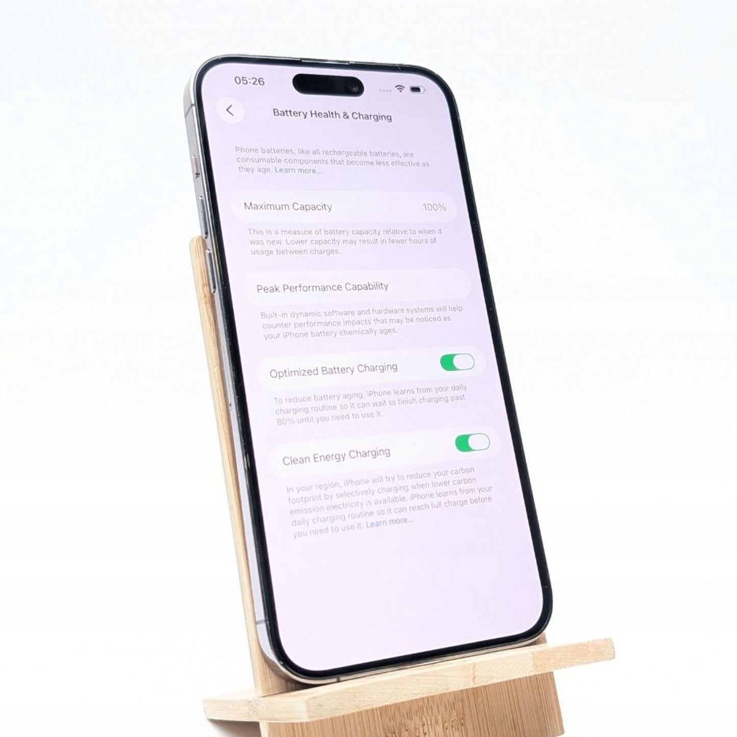 Apple iPhone 14 Pro Max 128GB Fioletowy| bateria 100% | Outlet, Bateria 100%