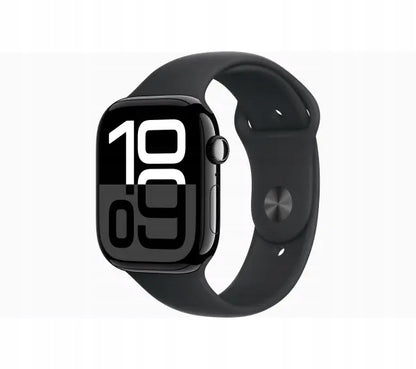 Apple Watch Series 10 GPS + Cellular 42mm czarny z paskiem M/L | Outlet
