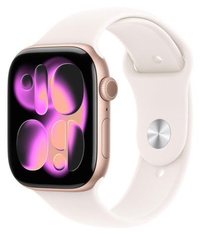 Apple Watch Series 11 GPS 42mm różowe złoto z paskiem S/M | Outlet