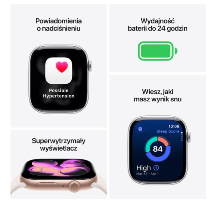 Apple Watch Series 11 GPS 42mm серебристые с ремешком S/M
