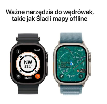 Apple Watch Ultra 3 Tytan czarny 49mm z paskiem Ti Black Alp Lp - L