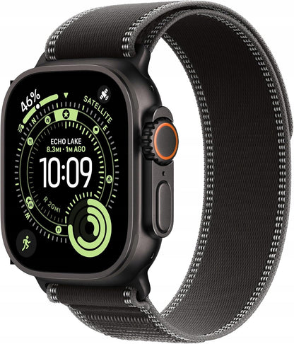 Apple Watch Ultra 3 Tytan czarny 49mm z paskiem Trail Black - M | Outlet