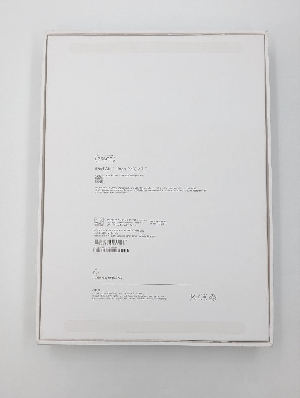 Apple iPad Air 11" M3 256GB WI-FI Gwiezdna Szarość| OUTLET | Outlet