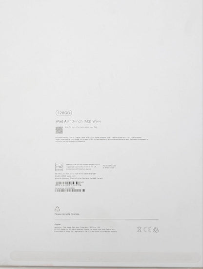 Apple iPad Air 13" M3 128GB WI-FI Księżycowa poświata | Outlet